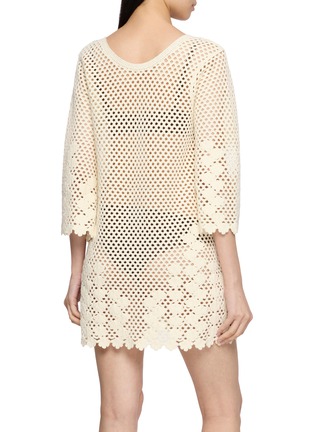 背面 - 点击放大 - POSSE - Saskia Crochet Cotton Knit Dress