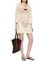 模特儿示范图 - 点击放大 - POSSE - Saskia Crochet Cotton Knit Dress