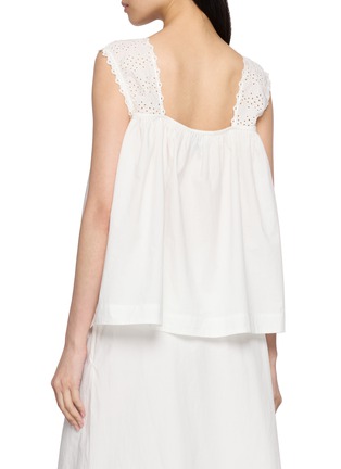 背面 - 点击放大 - POSSE - Harriet Sleeveless Broderie Anglaise Top