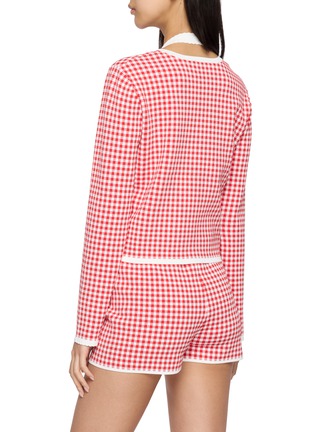 背面 - 点击放大 - POSSE - Micah Gingham Knit Cardigan