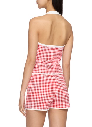 背面 - 点击放大 - POSSE - Micah Gingham Knit Halter Top