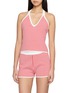 首图 - 点击放大 - POSSE - Micah Gingham Knit Halter Top