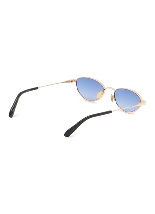 模特儿示范图 - 点击放大 - GAST - Alba Metal Oval Sunglasses