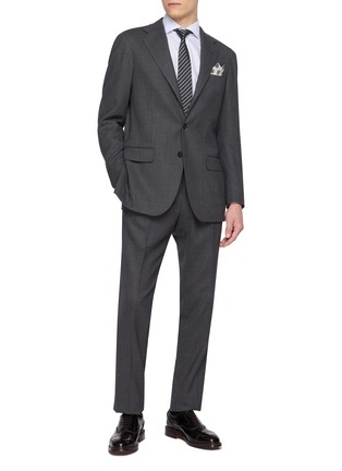 模特儿示范图 - 点击放大 - ETON - Long Sleeve Cotton Dress Shirt