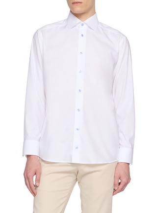 首图 - 点击放大 - ETON - Long Sleeve Contrast Button Shirt