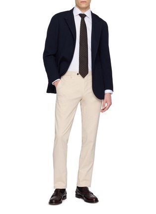 模特儿示范图 - 点击放大 - ETON - Long Sleeve Contrast Button Shirt