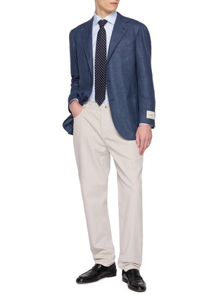 模特儿示范图 - 点击放大 - ETON - Long Sleeve Contrast Button Shirt