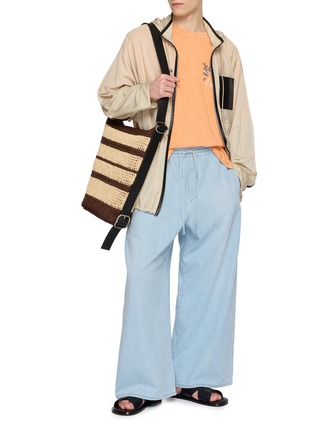 模特儿示范图 - 点击放大 - LOEWE - Contrast Piping Jacket