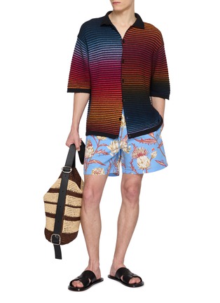模特儿示范图 - 点击放大 - LOEWE - Floral Drawstring Shorts