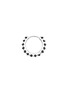 细节 - 点击放大 - MARIA TASH - Eternity 18K White Gold Black Diamond Hoop Earring