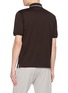 背面 - 点击放大 - HERNO - Contrast Stripe Collar Cotton Polo Shirt