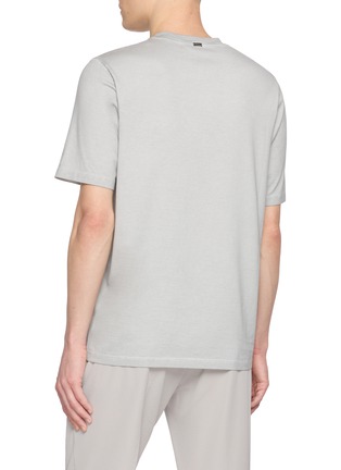 背面 - 点击放大 - HERNO - Logo Embroidered Cotton T-Shrirt