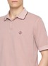  - HERNO - Contrast Stripe Collar Cotton Polo Shirt