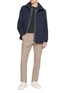 模特儿示范图 - 点击放大 - HERNO - High Neck Hooded Jacket
