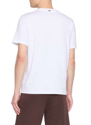 背面 - 点击放大 - HERNO - Logo Embroidered Cotton T-Shrirt