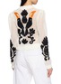 背面 - 点击放大 - FARM RIO - Embroidered Open Knit Cardigan