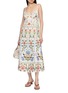 模特儿示范图 - 点击放大 - FARM RIO - Scalloped Edge Printed Midi Dress