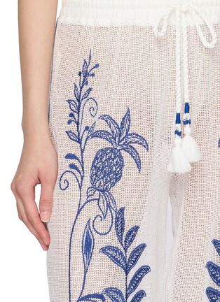  - FARM RIO - Embroidered Mesh Drawstring Pants