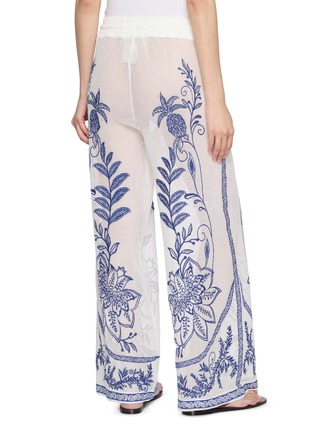 背面 - 点击放大 - FARM RIO - Embroidered Mesh Drawstring Pants