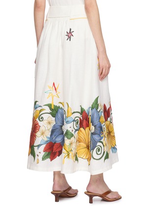 背面 - 点击放大 - FARM RIO - Belted Printed Midi Skirt