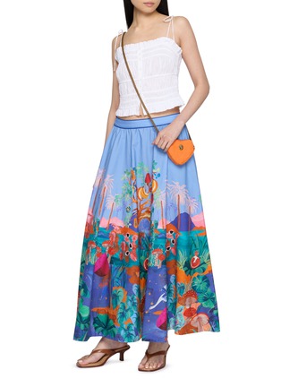 模特儿示范图 - 点击放大 - FARM RIO - Printed Maxi Skirt