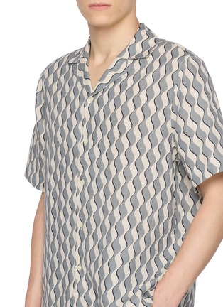  - FRESCOBOL CARIOCA - Wavy Pattern Camp Collar Shirt