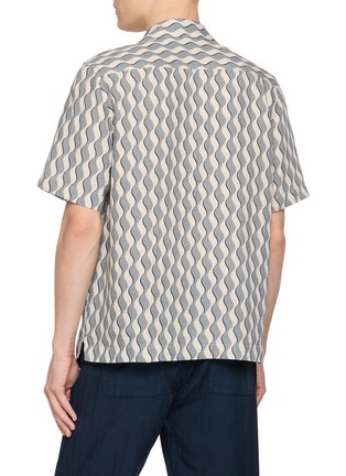 背面 - 点击放大 - FRESCOBOL CARIOCA - Wavy Pattern Camp Collar Shirt