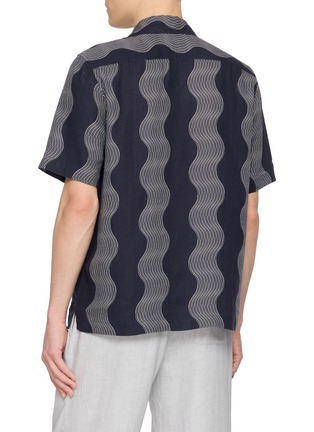 背面 - 点击放大 - FRESCOBOL CARIOCA - Wavy Pattern Camp Collar Shirt