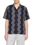 首图 - 点击放大 - FRESCOBOL CARIOCA - Wavy Pattern Camp Collar Shirt