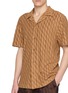  - FRESCOBOL CARIOCA - Wavy Pattern Camp Collar Shirt