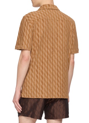 背面 - 点击放大 - FRESCOBOL CARIOCA - Wavy Pattern Camp Collar Shirt