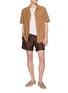 模特儿示范图 - 点击放大 - FRESCOBOL CARIOCA - Wavy Pattern Camp Collar Shirt