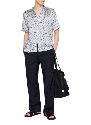 模特儿示范图 - 点击放大 - FRESCOBOL CARIOCA - Patterned Camp Collar Shirt