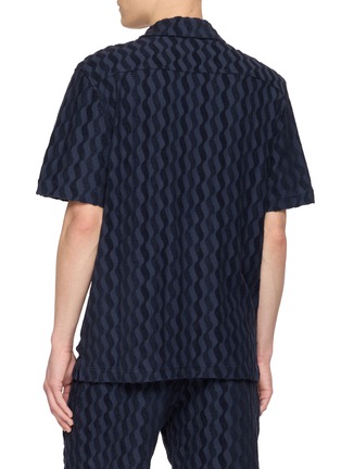 背面 - 点击放大 - FRESCOBOL CARIOCA - Wavy Pattern Camp Collar Shirt