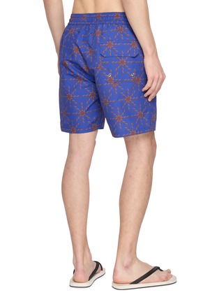 背面 - 点击放大 - FRESCOBOL CARIOCA - Sun Pattern Drawstring Swim Shorts