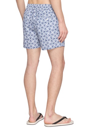 背面 - 点击放大 - FRESCOBOL CARIOCA - Patterned Drawstring Swim Shorts
