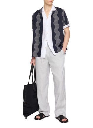 模特儿示范图 - 点击放大 - FRESCOBOL CARIOCA - Drawstring Relaxed Pants