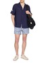 模特儿示范图 - 点击放大 - FRESCOBOL CARIOCA - Embroidered Camp Collar Shirt