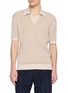首图 - 点击放大 - FRESCOBOL CARIOCA - Open Collar Rib Knit Polo Shirt