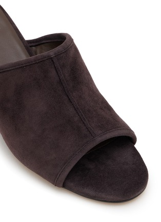 细节 - 点击放大 - PEDDER RED - Dallas 60 Suede Leather Wedge Heeled Sandals
