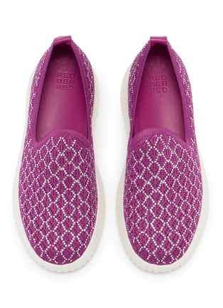 细节 - 点击放大 - PEDDER RED - Dakota Rhinestone Embellished Knit Flats