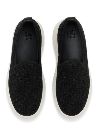 细节 - 点击放大 - PEDDER RED - Dakota Rhinestone Embellished Knit Flats