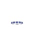 首图 - 点击放大 - LC COLLECTION JEWELLERY - 18K White Gold Baguette Cut Diamond Blue Sapphire Ring — Size US 7