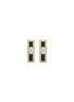 细节 - 点击放大 - LC COLLECTION JEWELLERY - 18K Gold Diamond Malachite Hoop Earrings