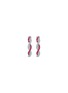 细节 - 点击放大 - LC COLLECTION JEWELLERY - 18K White Gold Diamond Ruby Hoop Earrings