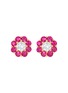 首图 - 点击放大 - LC COLLECTION JEWELLERY - Floral 18K Gold Diamond Ruby Earrings