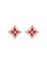 首图 - 点击放大 - LC COLLECTION JEWELLERY - Floral 18K Rose Gold Diamond Ruby Earrings