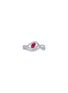 首图 - 点击放大 - LC COLLECTION JEWELLERY - 18K White Gold Diamond Ruby Ring — Size US 7