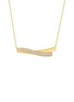 首图 - 点击放大 - LC COLLECTION JEWELLERY - Flowing Bar 18K Gold Diamond Necklace