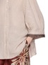  - BRUNELLO CUCINELLI - 珠饰袖口亚麻衬衫